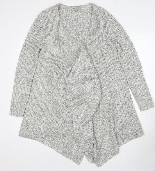 Merry Portas Womens Grey V-Neck Acrylic Cardigan Jumper Size 12