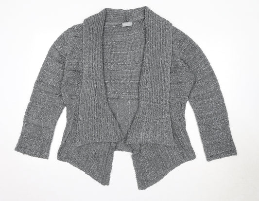 Per Una Womens Grey V-Neck Polyamide Cardigan Jumper Size XL