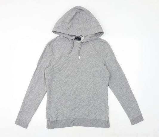 ASOS Womens Grey Polyester Pullover Hoodie Size M Pullover