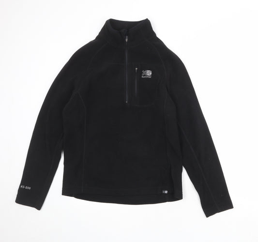Karrimor Womens Black Polyester Pullover Sweatshirt Size XS Zip