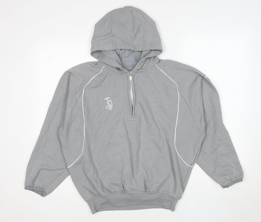 Kookaburra Womens Grey Polyester Pullover Hoodie Size XS Pullover