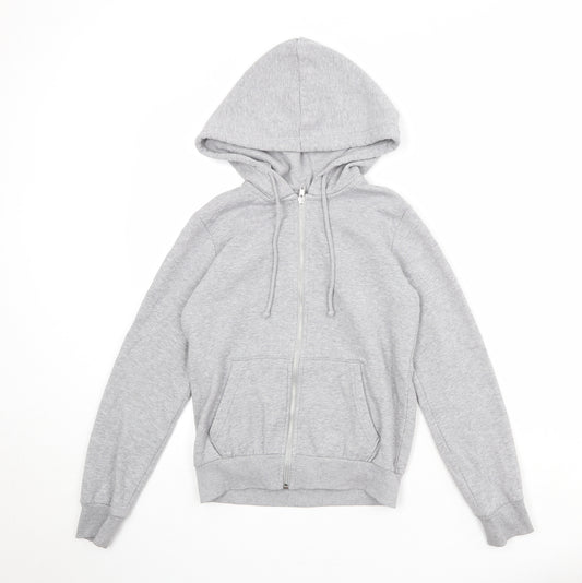 Divided by H&M Womens Grey Cotton Full Zip Hoodie Size XS Zip