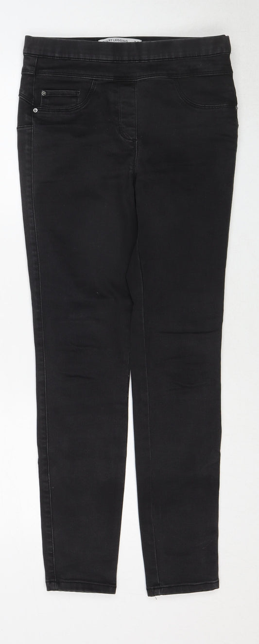 NEXT Womens Black Cotton Jegging Jeans Size 10 Regular