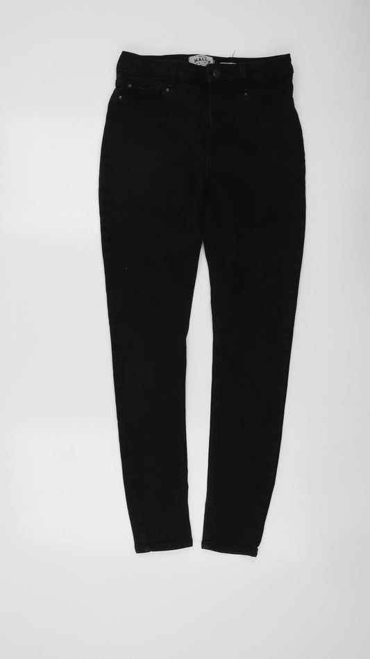 New Look Womens Black Cotton Skinny Jeans Size 10 L27 in Regular Button