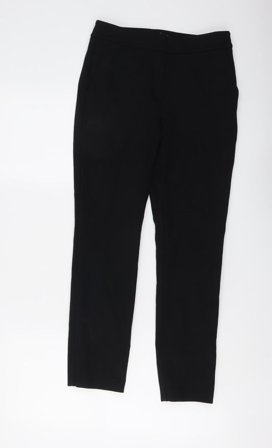 Boden Womens Black Viscose Dress Pants Trousers Size 8 L26 in Regular Button