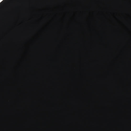 Live Unlimited Womens Black Polyester Basic Blouse Size 16 Mock Neck