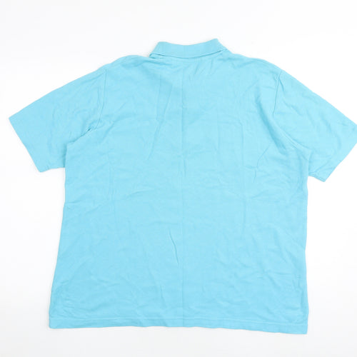 EWM Womens Blue 100% Cotton Basic Polo Size XL Collared - Size 22-24