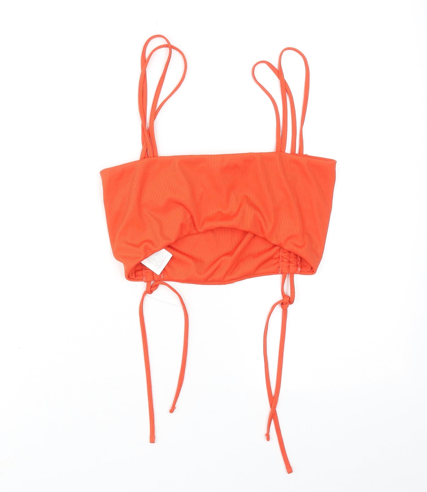 Mattelsa Dreamers Womens Orange Polyester Cropped Tank Size L Square Neck