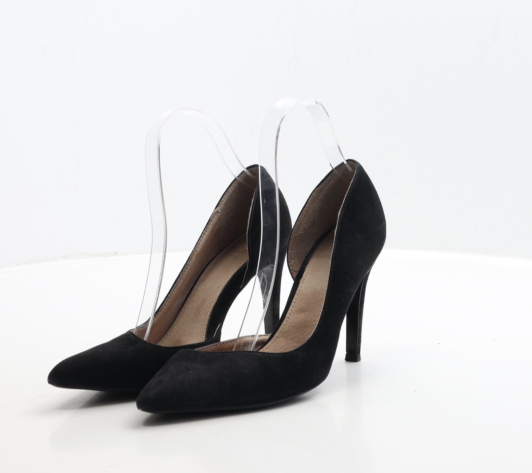 Black suede sale heels uk