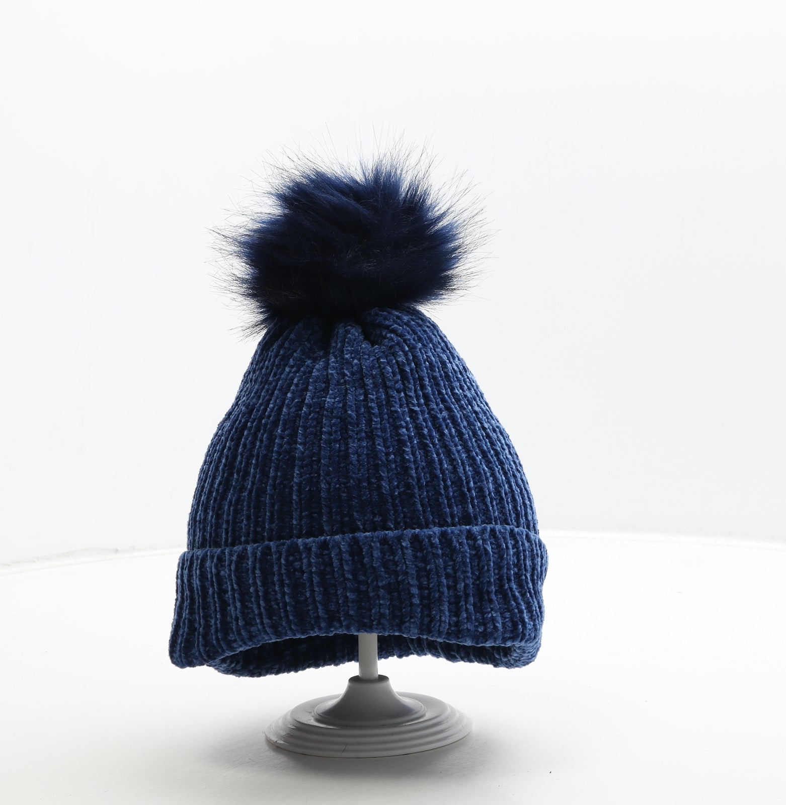 Womens blue outlet bobble hat