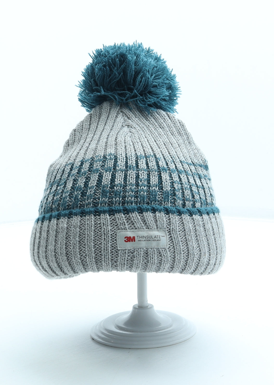 Boys grey 2025 bobble hat