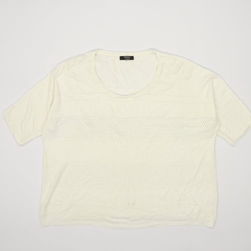 George Womens Size 24 Ivory T-Shirt (Regular)