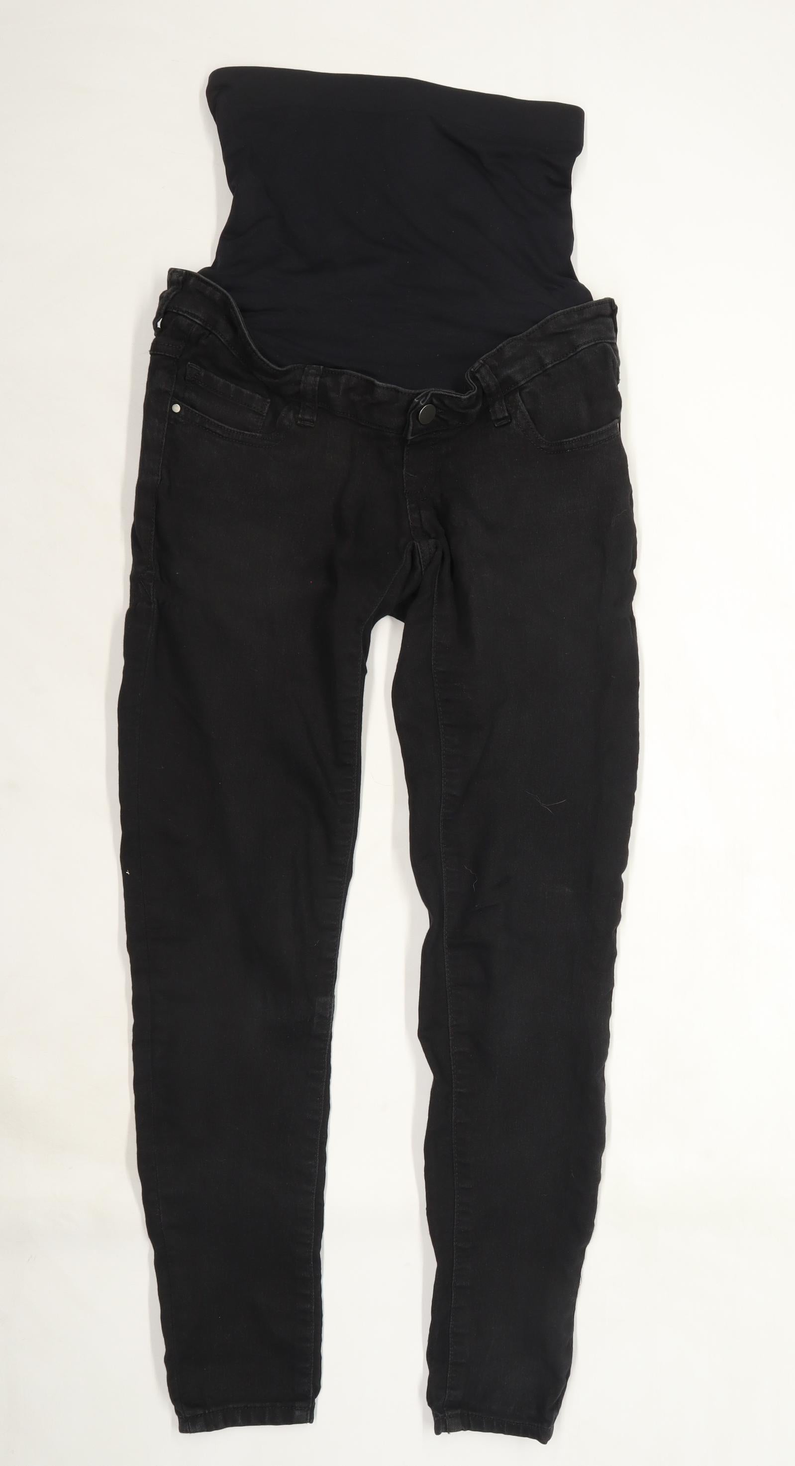 Blooming Marvellous Womens Black Denim Skinny Jeans Size 8 L27 in