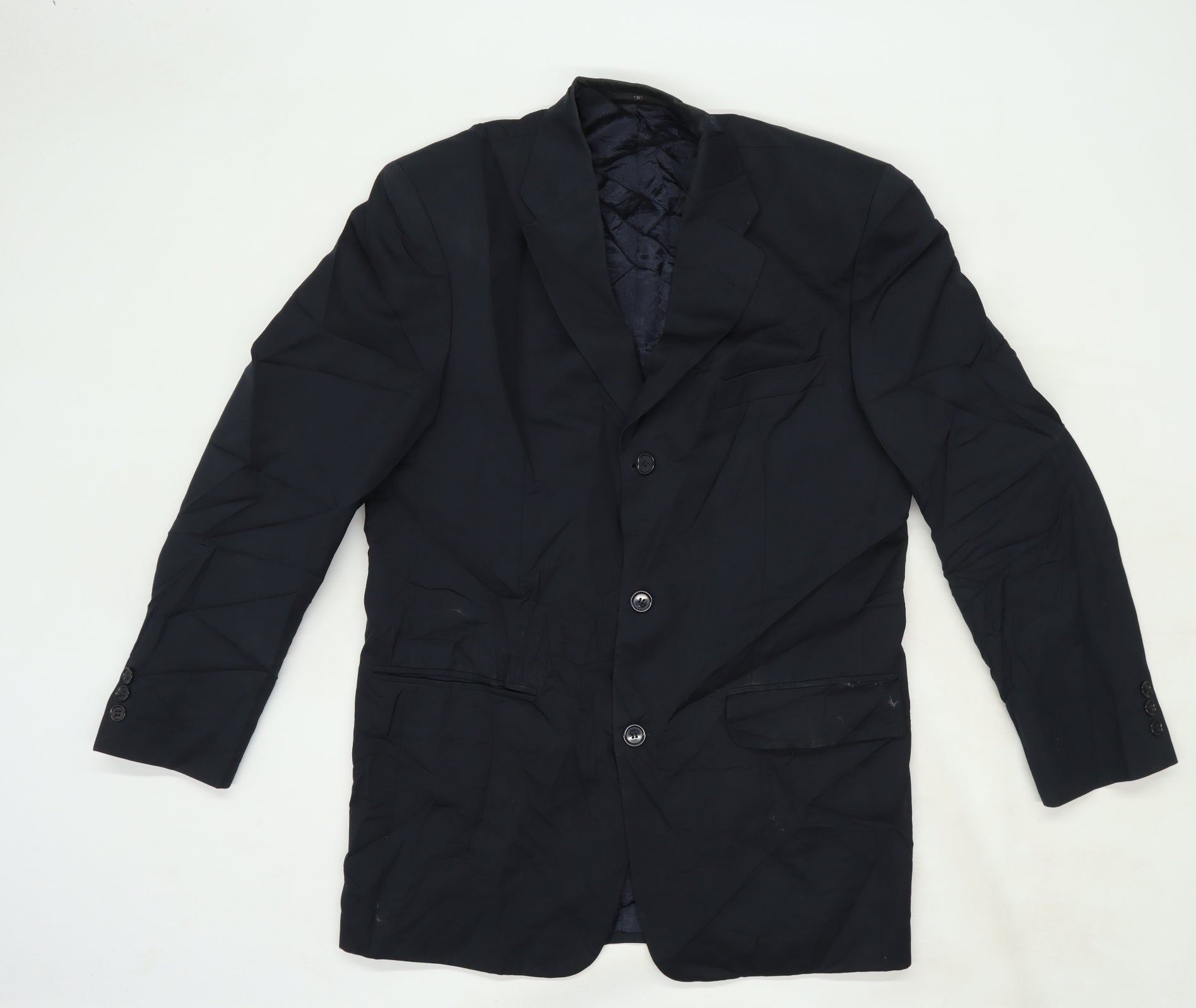 Ciro Citterio Mens Blue Jacket Suit Jacket Size 38 Preworn Ltd