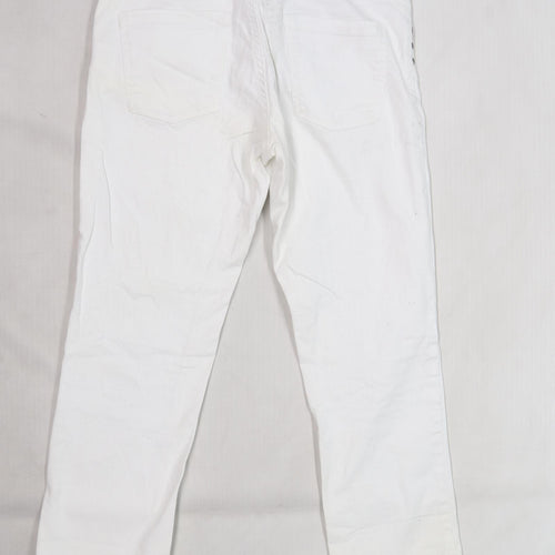 OKAY Womens White  Denim Cropped Jeans Size 6 L23 in