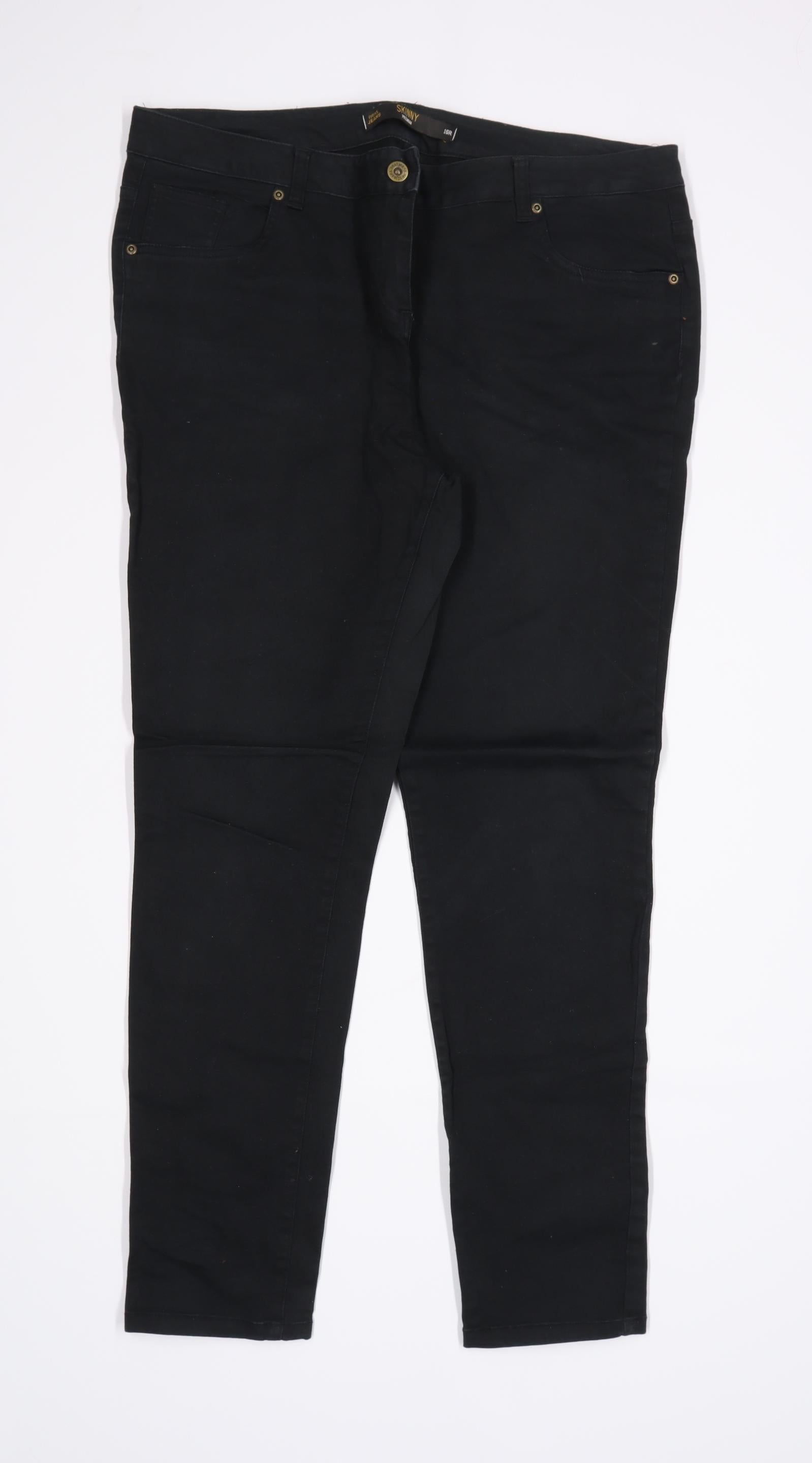 NEXT Womens Black Denim Skinny Jeans Size 16 L30 in – Preworn Ltd