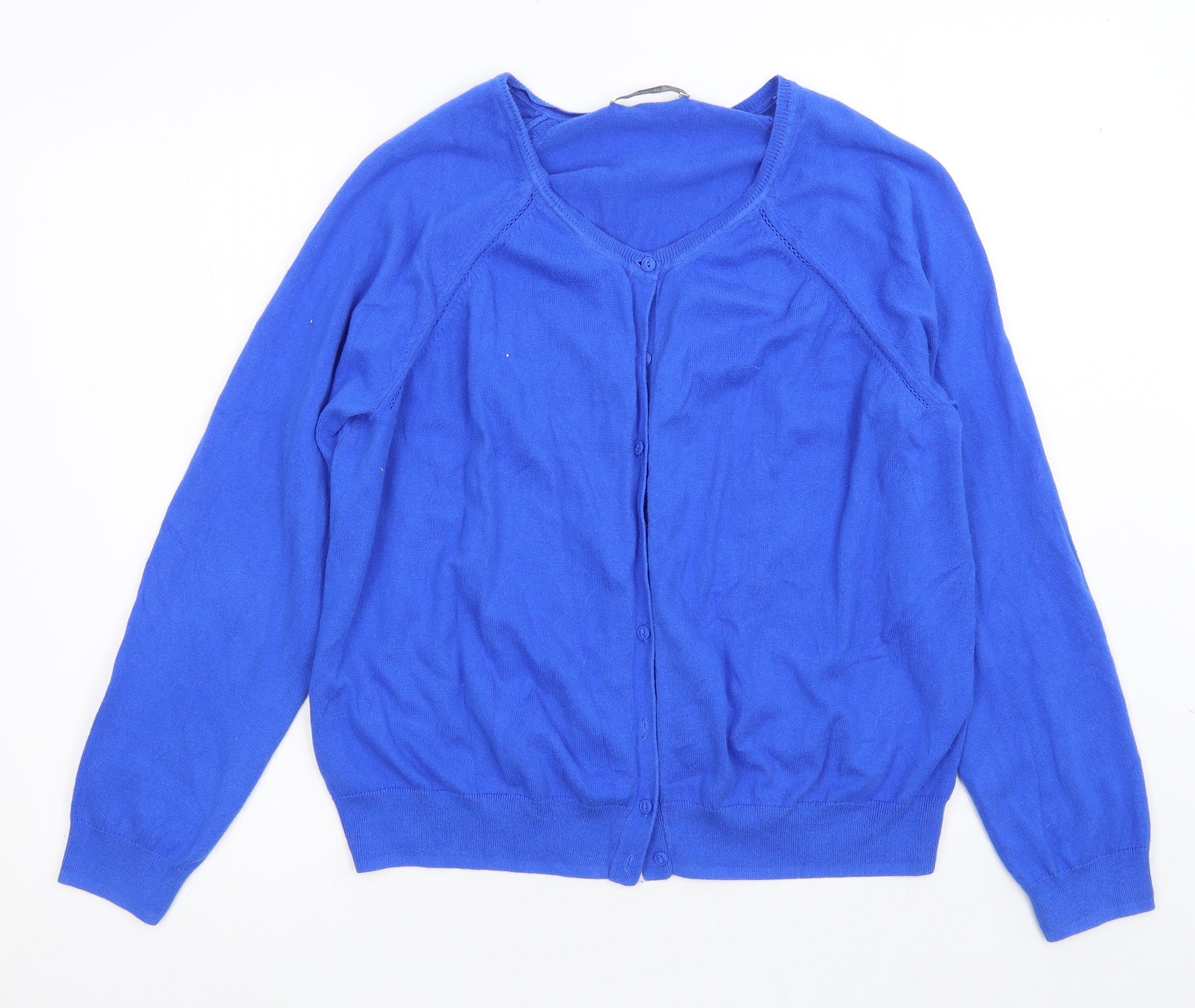 Asda George Womens Blue Crew Neck Cotton Cardigan Jumper Size 20 – Preworn  Ltd