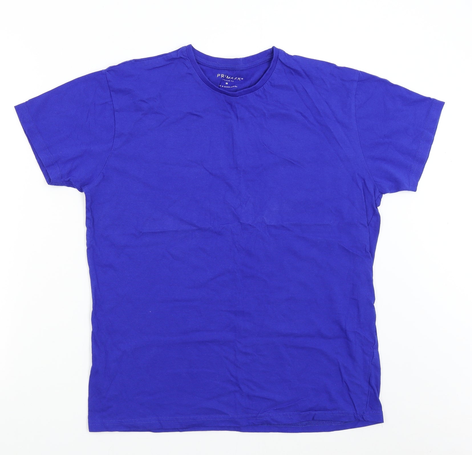 Primark Blue Cotton T-Shirt Size Round Neck – Preworn Ltd