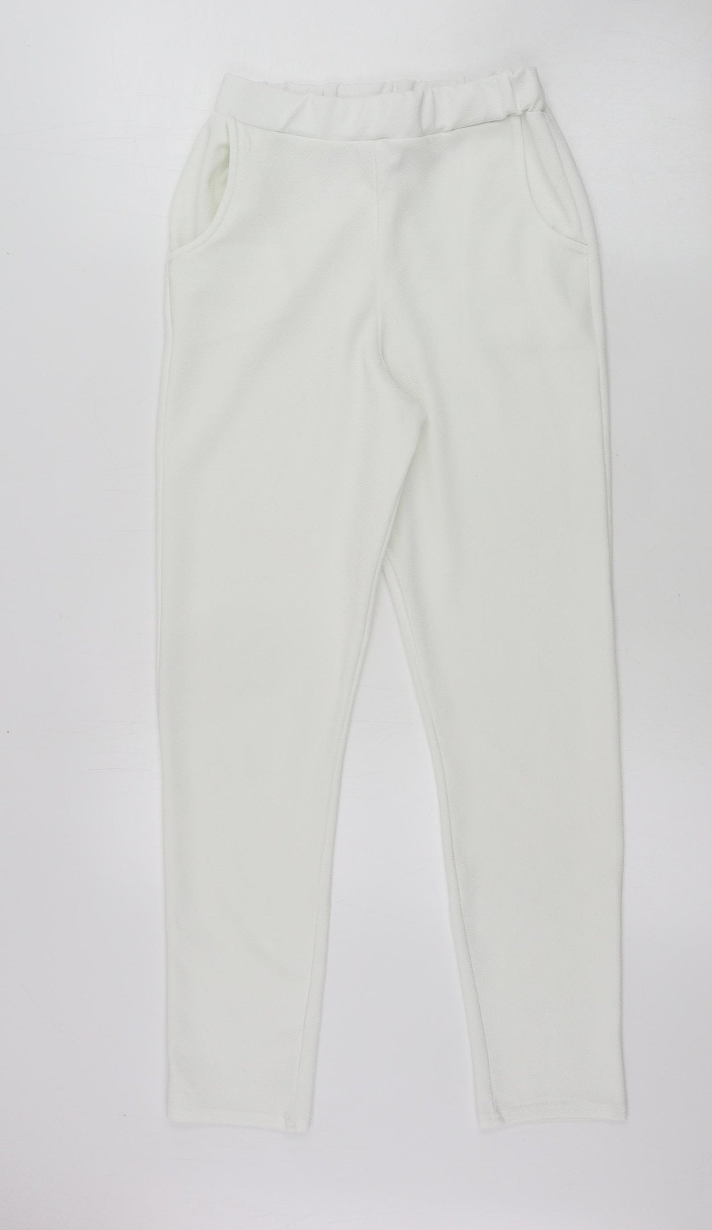 I SAW IT FIRST  Womens White  Polyester Trousers  Size 8 L25 in Regular