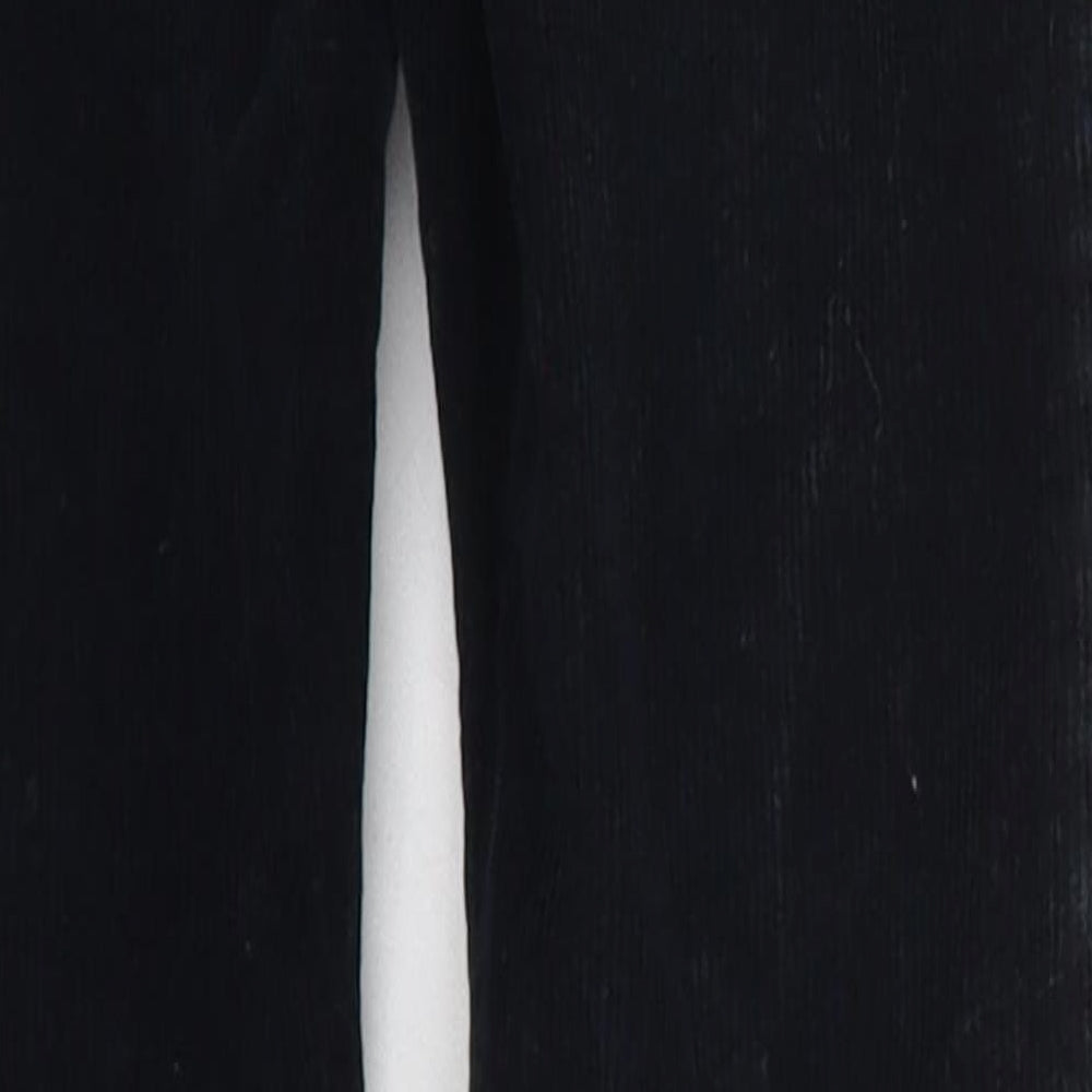 F&F Boys Black  Cotton Chino Trousers Size 4-5 Years  Regular Zip