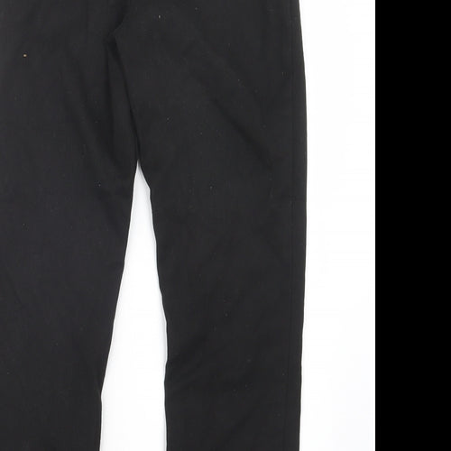 Preworn Boys Black  Polyester Capri Trousers Size 11-12 Years  Regular Zip