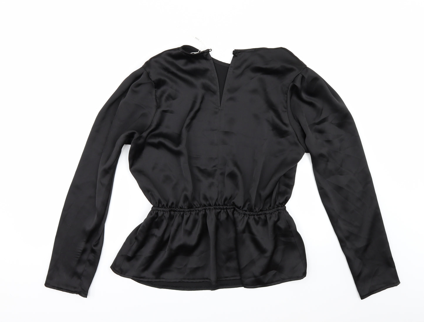 Flounce Womens Black   Tunic Blouse Size 14