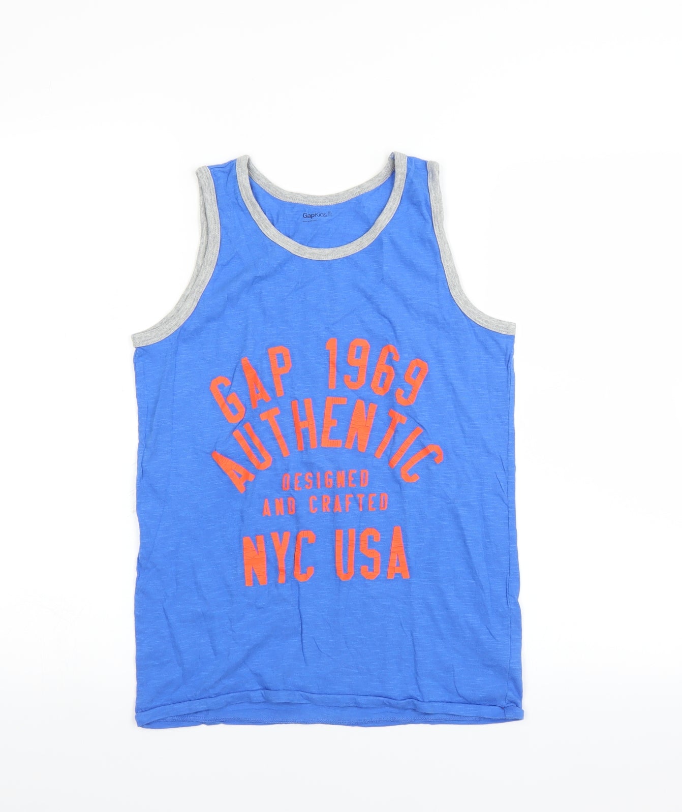 Gap Kids Boys Blue Basic Tank Size XL