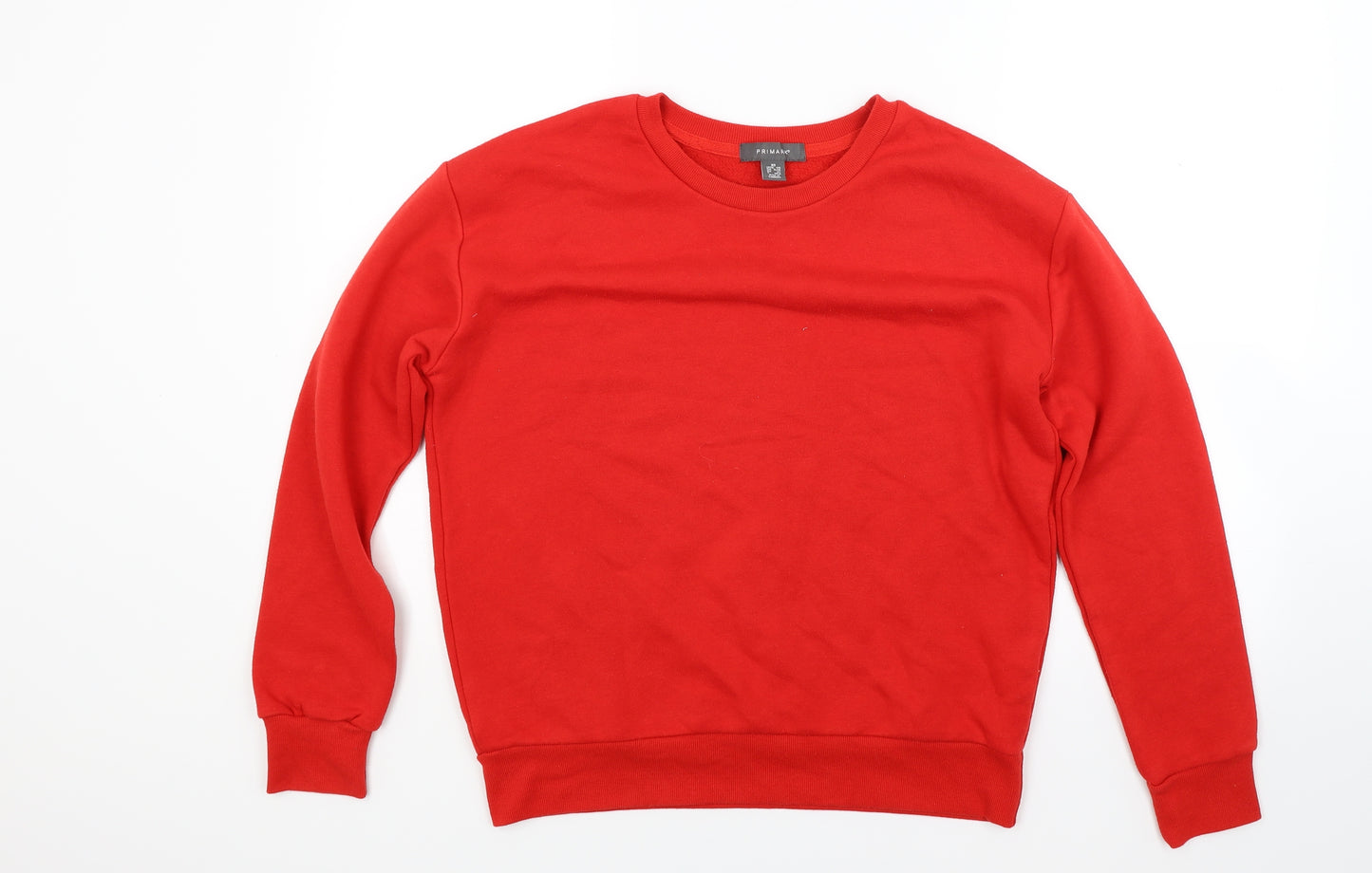 Primark Womens Red  Jersey Pullover Sweatshirt Size XS