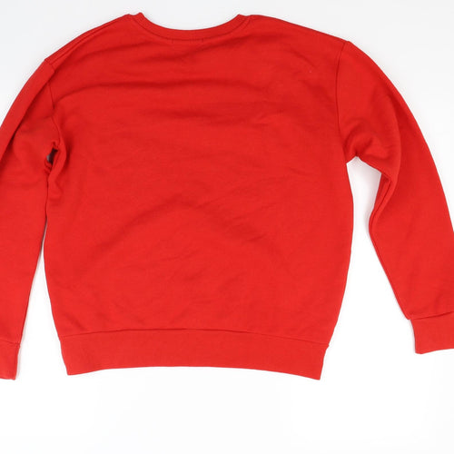 Primark Womens Red  Jersey Pullover Sweatshirt Size XS