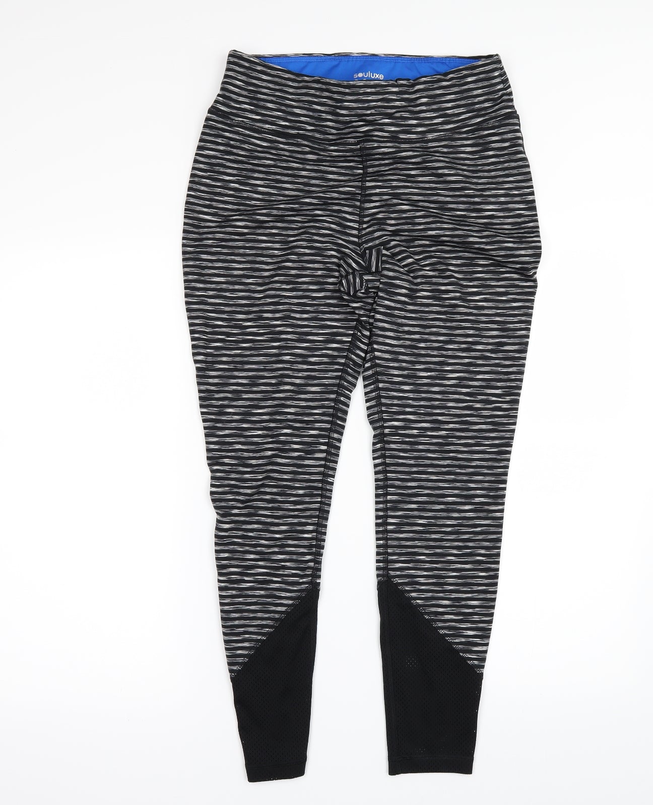 souluxe Womens Grey Striped Compression Leggings Size 14 L27 in – Preworn  Ltd