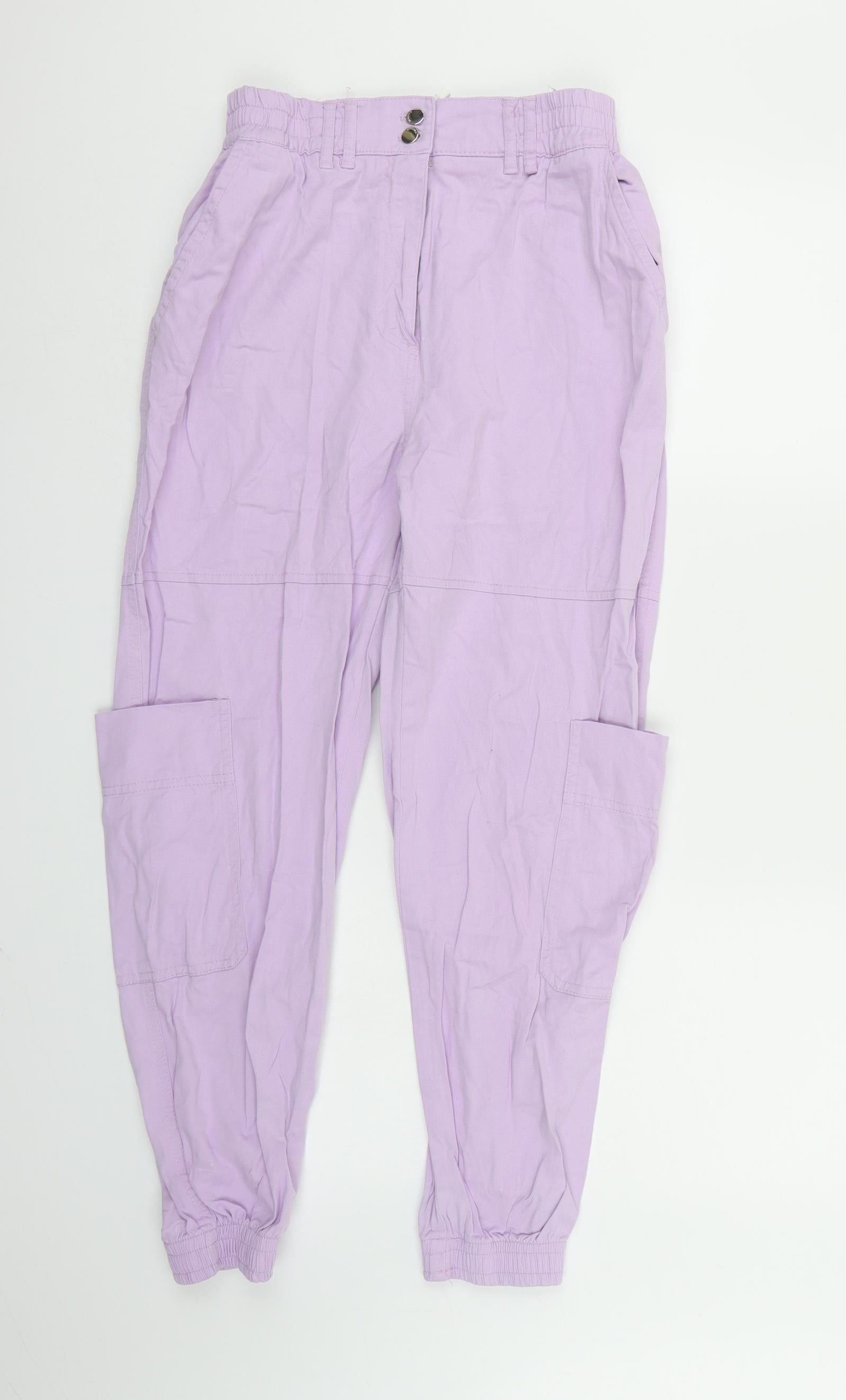 Bershka Womens Purple Cargo Trousers Size 12 L27 in – Preworn Ltd