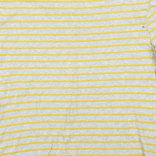 Papaya Womens Grey Striped  Basic T-Shirt Size 16