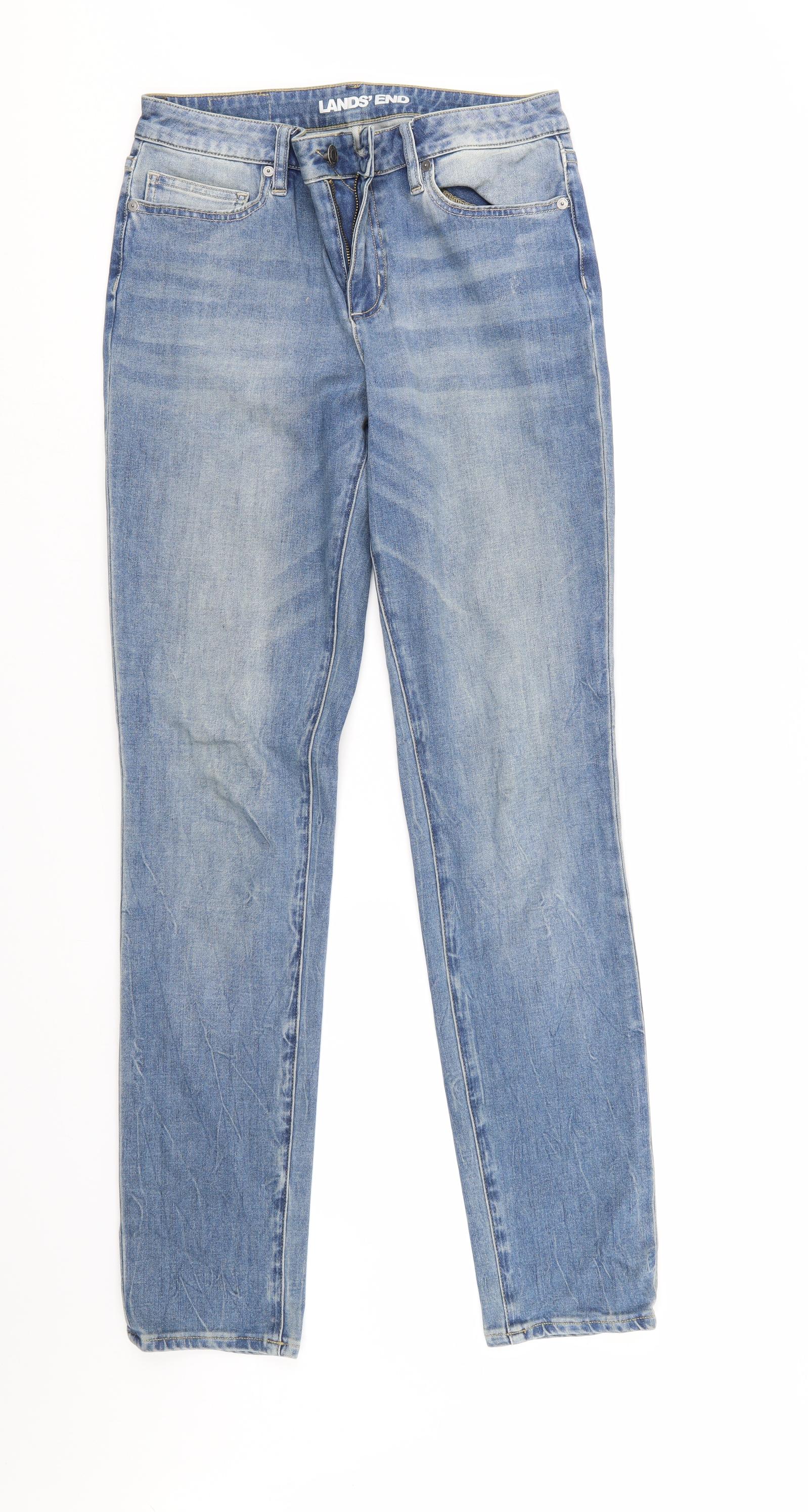 Lands end store men's blue jeans