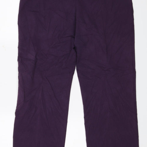 Autonomy Womens Purple   Capri Trousers Size 12 L24 in