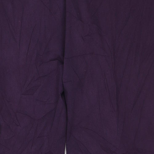 Autonomy Womens Purple   Capri Trousers Size 12 L24 in
