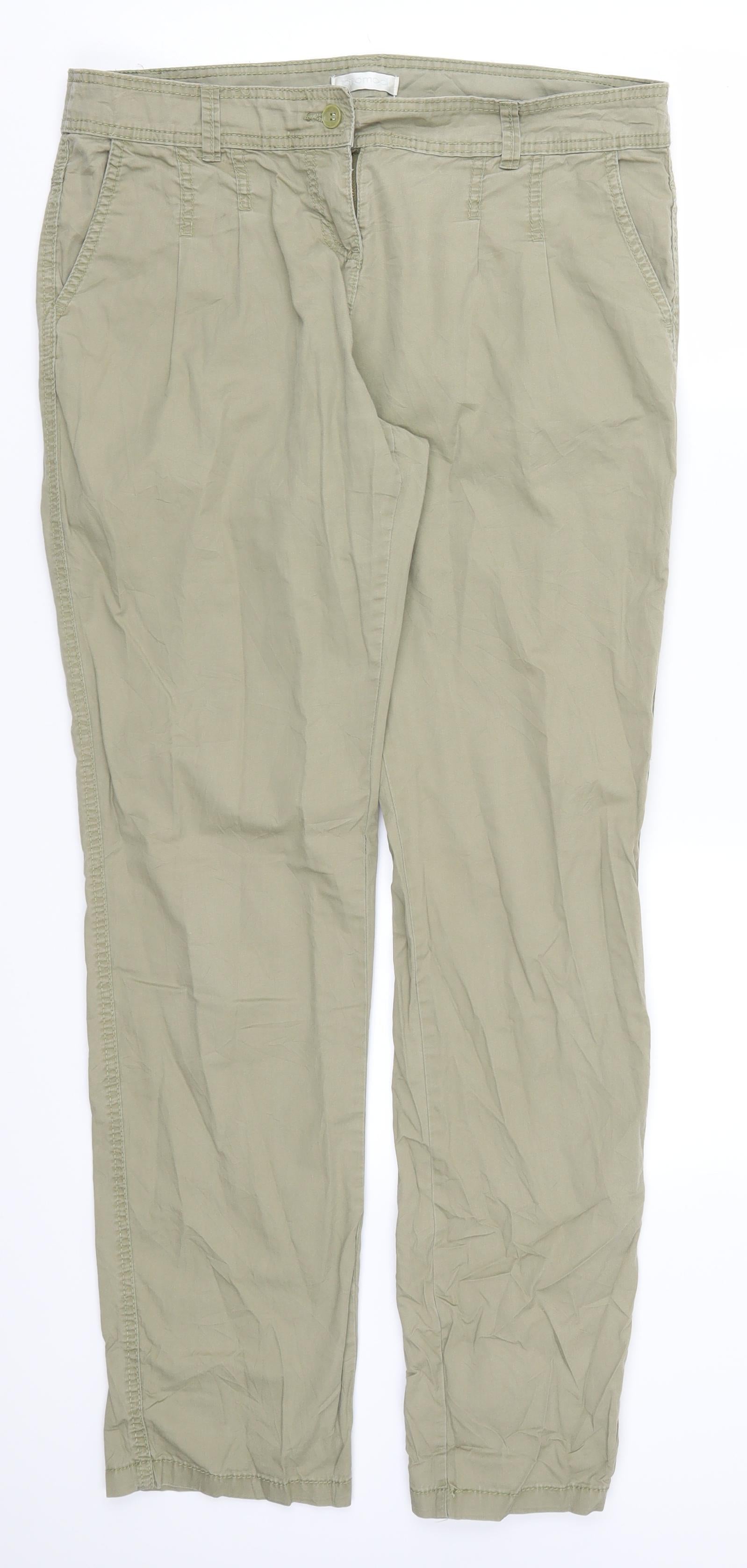 Womens Beige Trousers