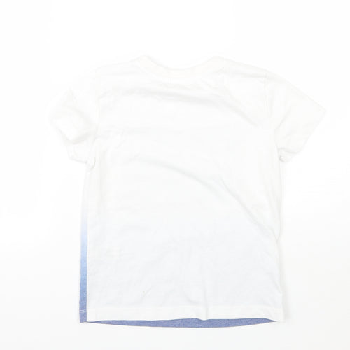 Marks and Spencer Boys White   Basic T-Shirt Size 7 Years