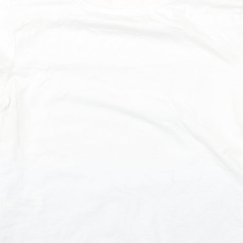 Marks and Spencer Boys White   Basic T-Shirt Size 7 Years