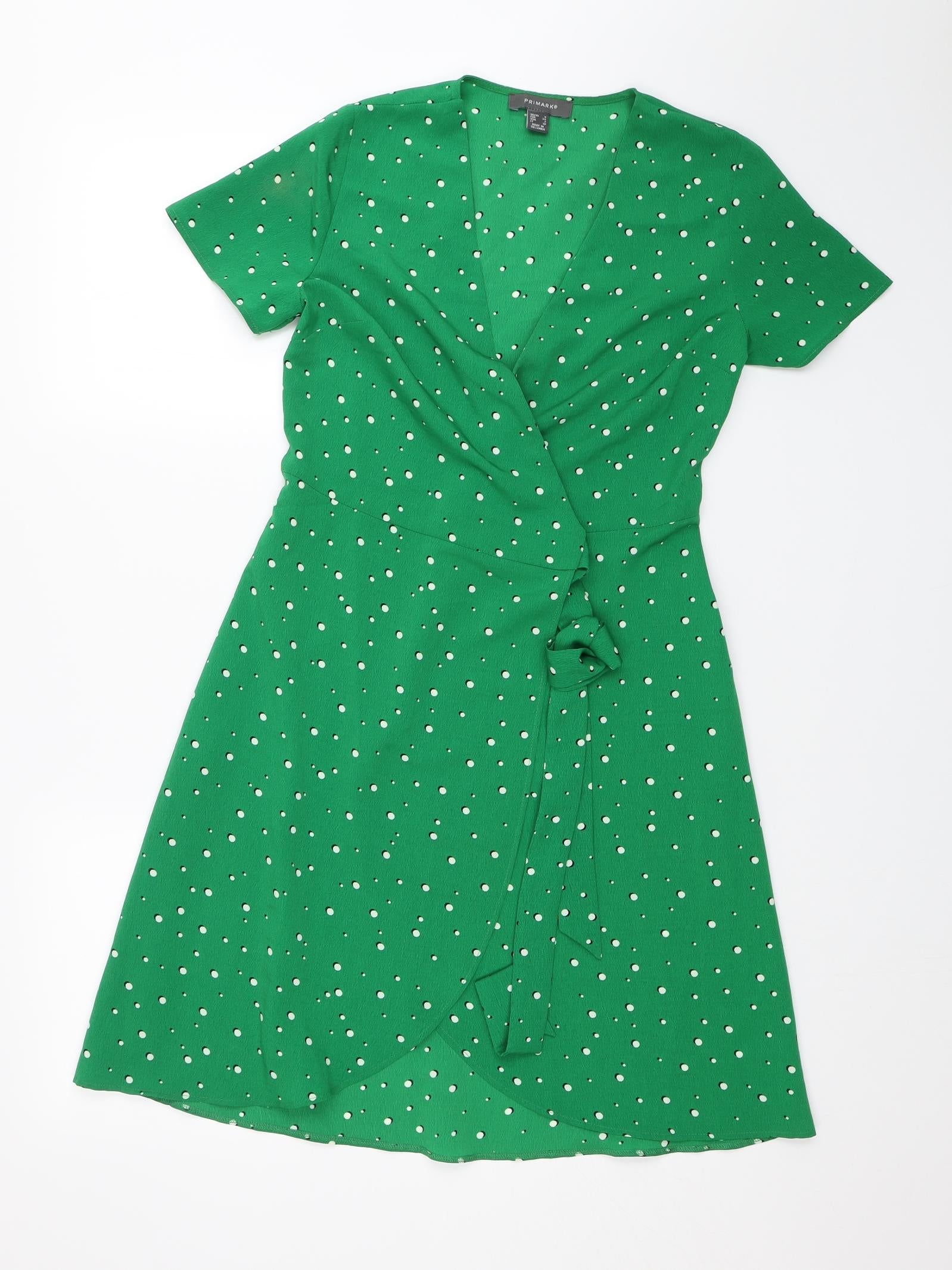 Green polka dot sales dress primark