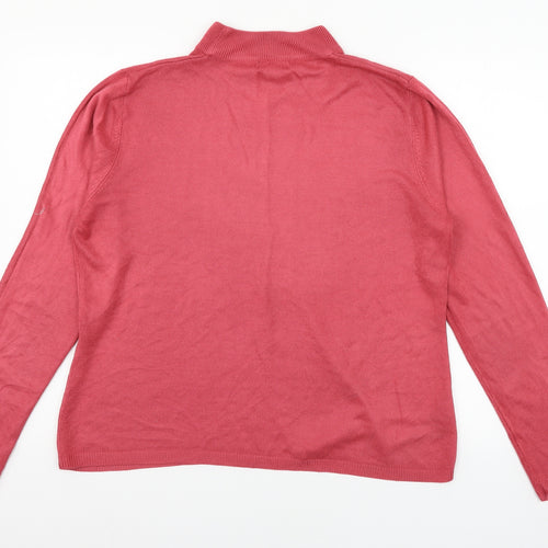 Papaya Womens Pink  Knit Pullover Jumper Size 16