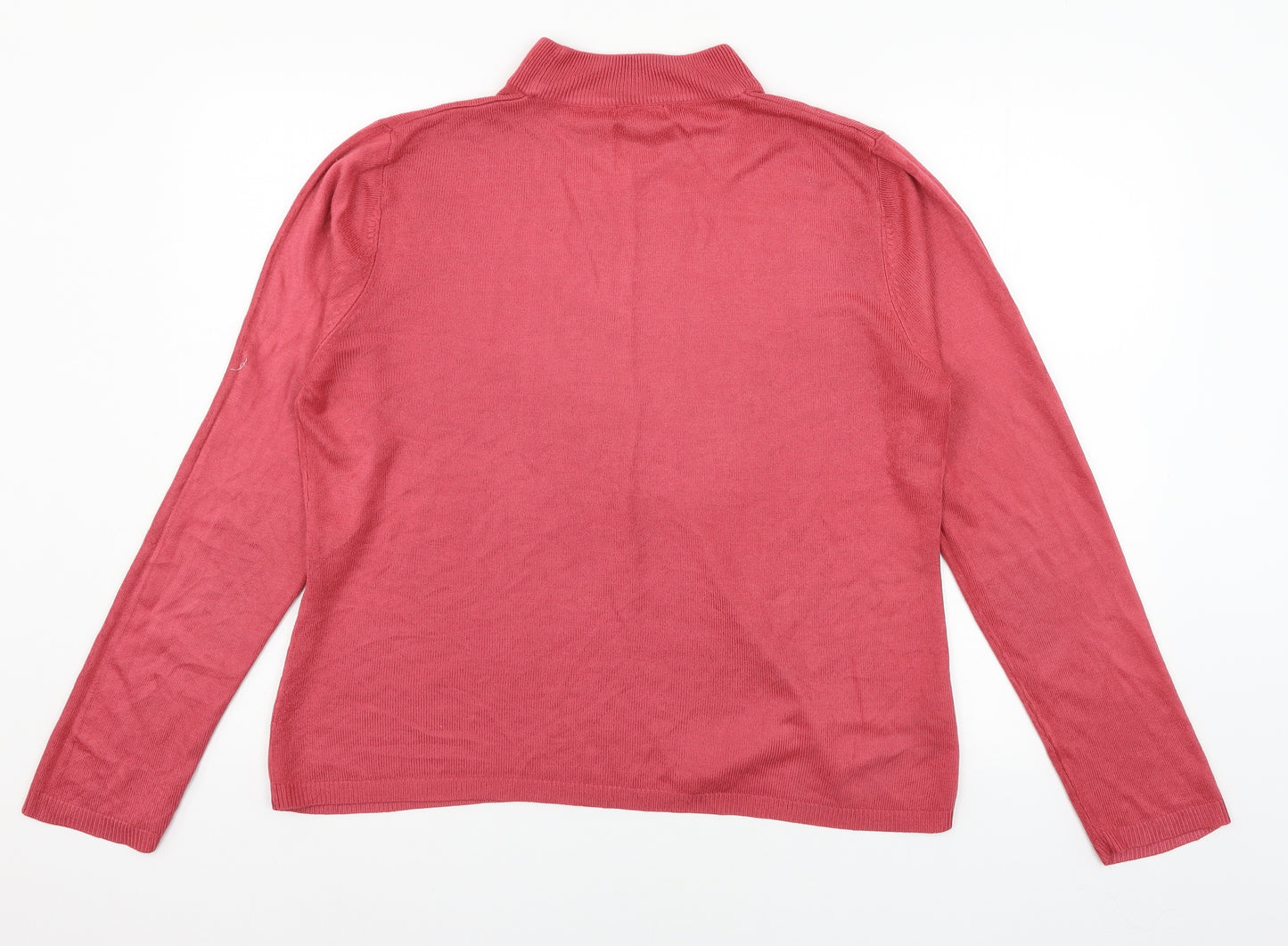 Papaya Womens Pink  Knit Pullover Jumper Size 16