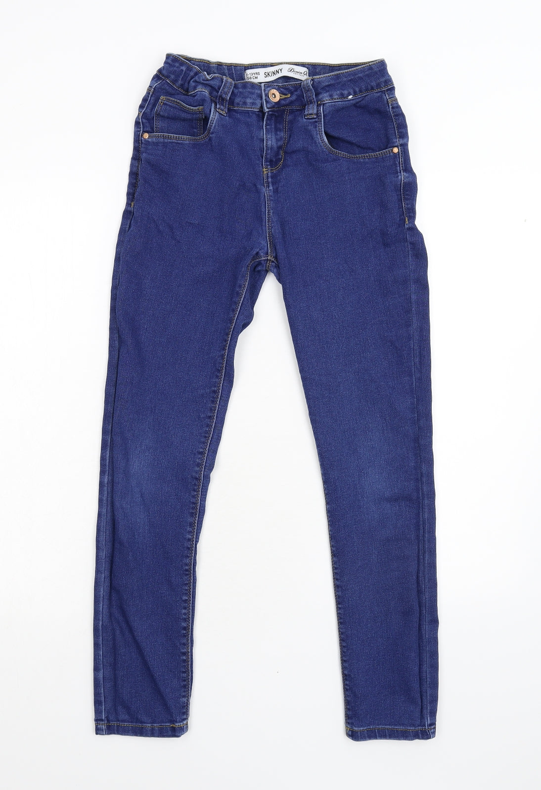 Primark Girls Blue Denim Skinny Jeans Size 12 13 Years Preworn Ltd