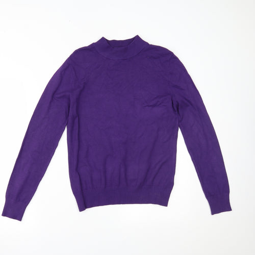CASAMIA Womens Purple   Pullover Jumper Size S
