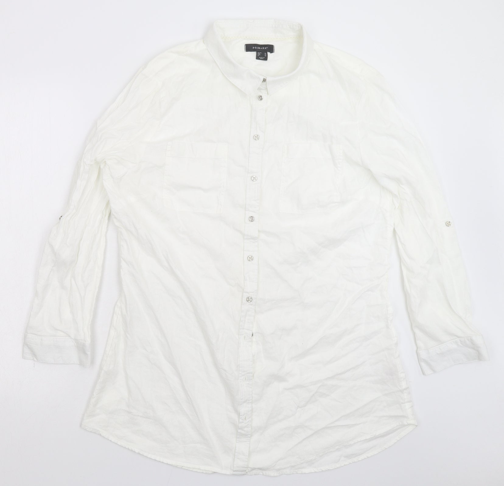 Primark white hot sale shirt dress