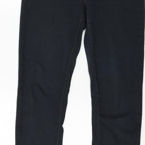 Marks and Spencer Womens Black  Denim Trousers  Size 10 L31 in
