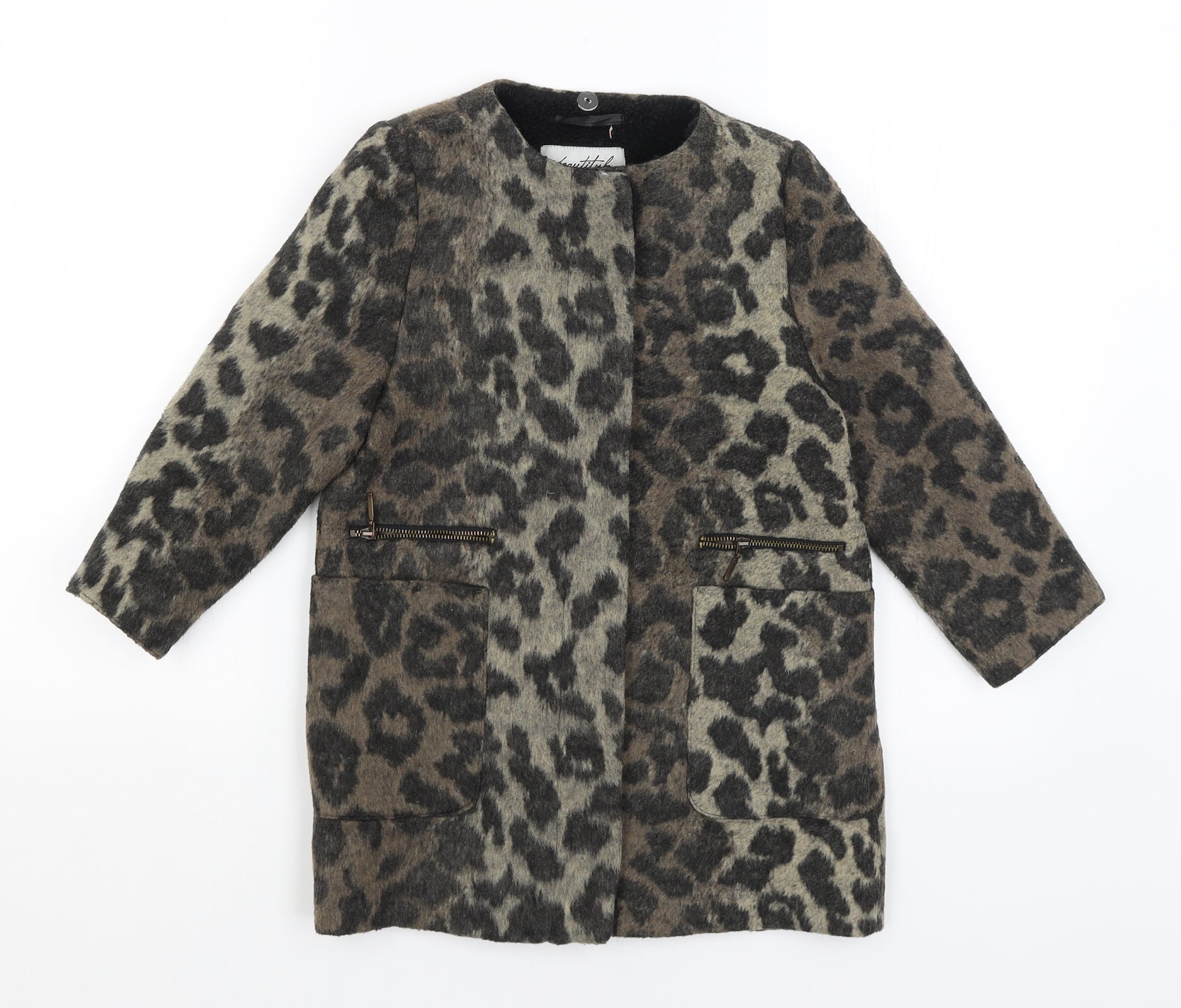 Matalan Girls Brown Animal Print Overcoat Coat Size 8 Years – Preworn Ltd