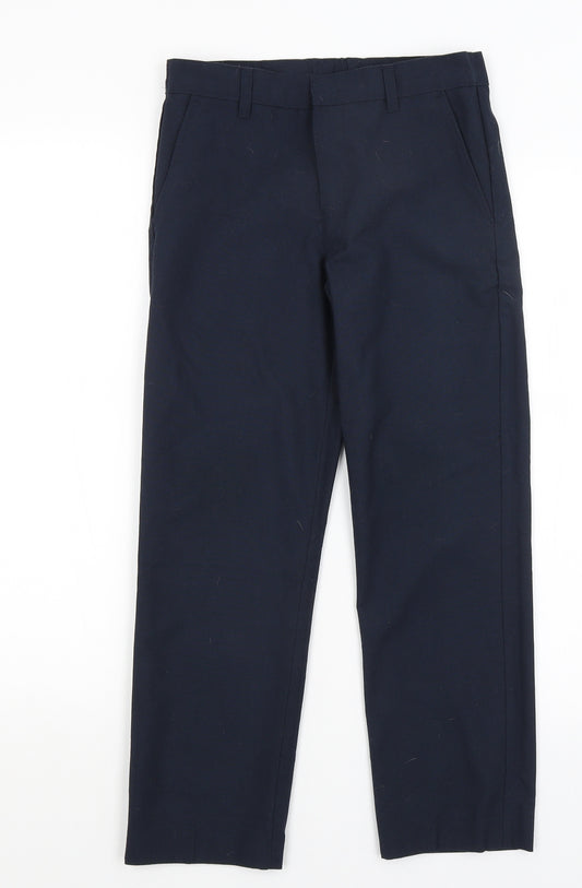 M&S Boys Blue   Dress Pants Trousers Size 9-10 Years
