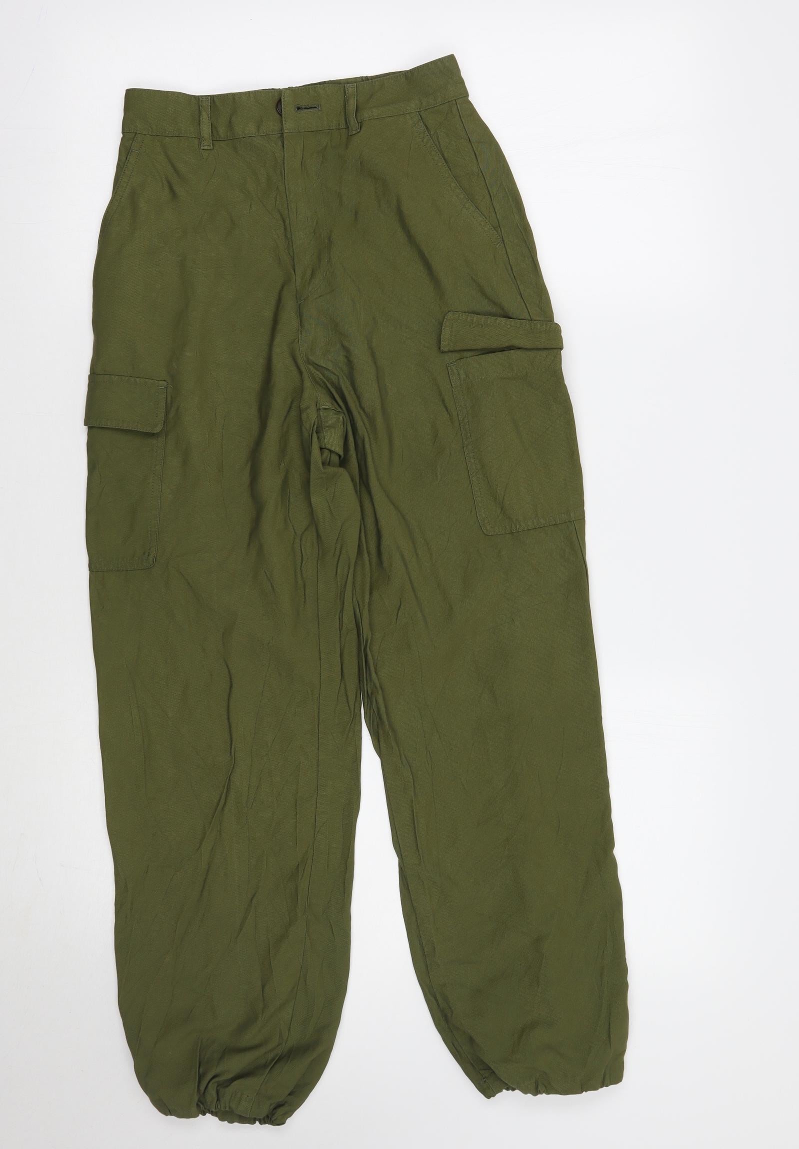 Womens Green Cargo Trousers