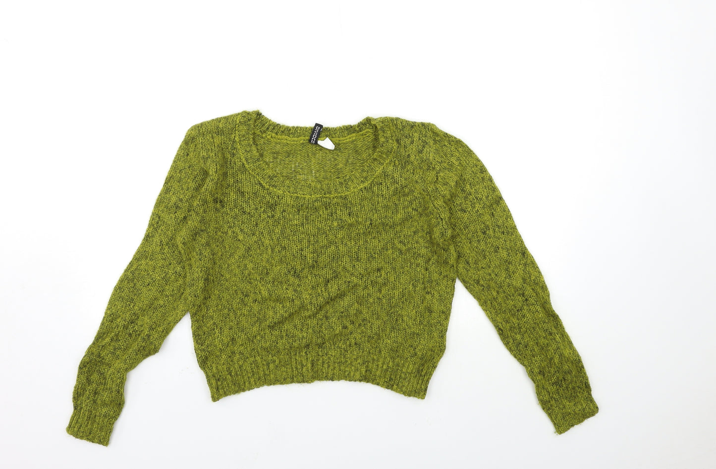 H&M Womens Green  Knit Pullover Jumper Size 8