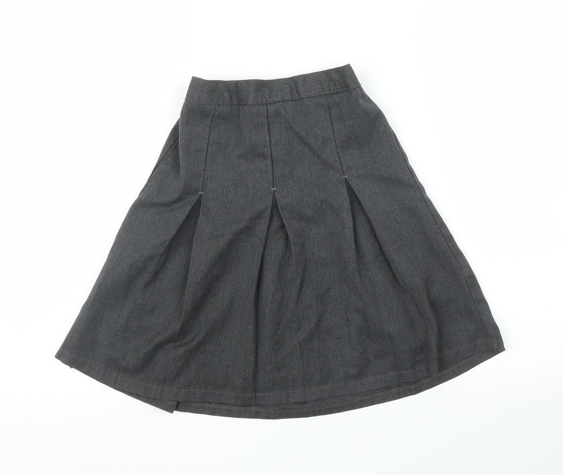 Grey pleated skirt size sale 8